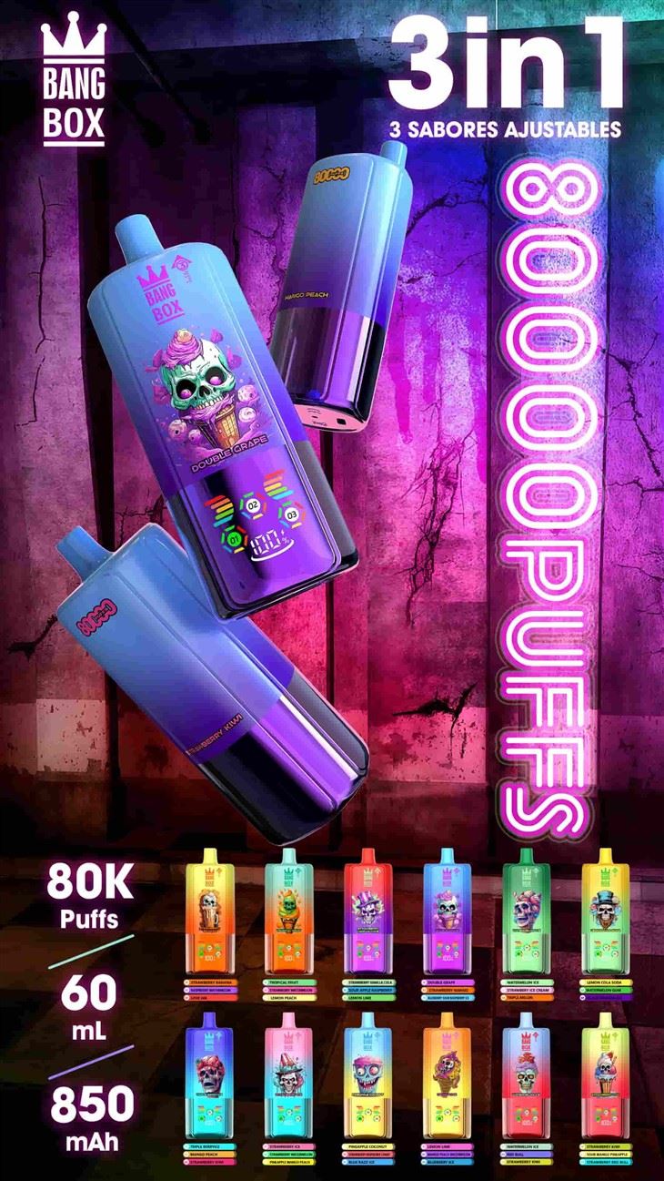 BANG BOX 80k Puffs 3 in1 Justerbar Flavor E-sigarett