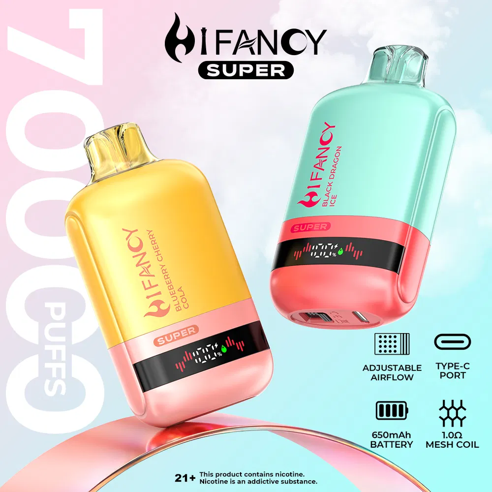 Hifancy Super 70000 Puff Vape Med EU Warehouse Oppladbar Vape
